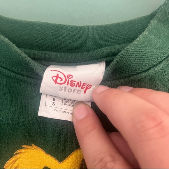 Vintage Y2K Disney Lion King Simba green sweatshirt size 6 - Picture 3 of 5